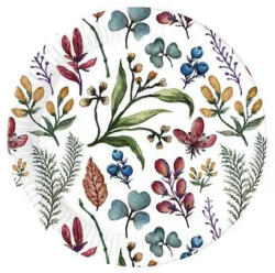  Virág Herbs papírtányér 8 db-os 23 cm (PNN95201) - oliviashop