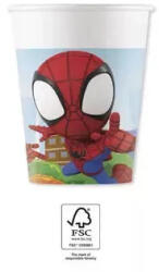  Pókember Spidey papír pohár 8 db-os 200 ml FSC (PNN94877)