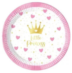  Hercegnők Little Princess papírtányér 8 db-os 20 cm FSC (PNN96604) - oliviashop