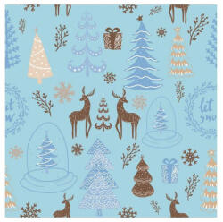 Karácsonyi Hello Winter szalvéta 20 db-os 33x33 cm (MLG169034) - oliviashop