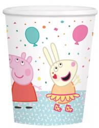  Peppa malac Confetti papír pohár 8 db-os 250 ml (DPA990633366)