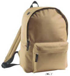SOL'S Uniszex RIDER poliészter hátizsák cipzáras zsebbel, SOL'S SO70100, Dune-U (so70100du-u)