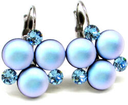 Tripla Xena ÓRIÁS DÍSZES TRIPLA XENA fülbevaló (irizáló kék) (2024070801)