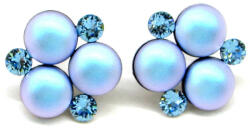 Tripla Xena ÓRIÁS TRIPLA bedugós fülbevaló - 16 mm (irizáló kék) (2024070802)