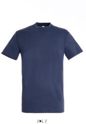 SOL'S Uniszex REGENT kereknyakú rövid ujjú pamut póló, SOL'S SO11380, Denim-XS (so11380de-xs)