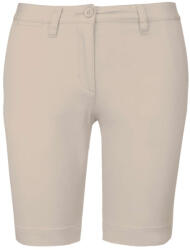 Kariban Női mosott hatású bermuda, Kariban KA751, Beige-34 (ka751be-34)