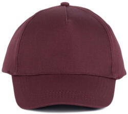 K-UP KP116 öt paneles pamut baseball sapka K-UP, Burgundy-U (kp116bu-u)