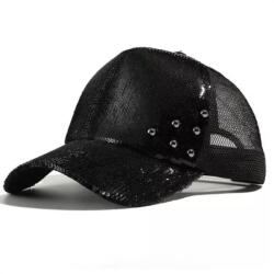 HARAHU LO-16039 Sildes Sapka - Fekete KP16039