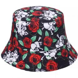 HARAHU Skull Bucketkalap-Fekete KP22456
