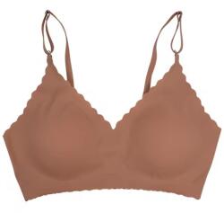 HARAHU EL-30859 Varrat nélküli melltartó - Barna/XL KP30859