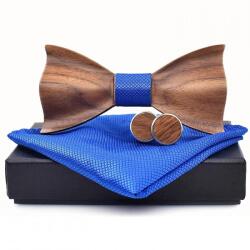 HARAHU Luxury fa csokornyakkendő-Kék KP30928