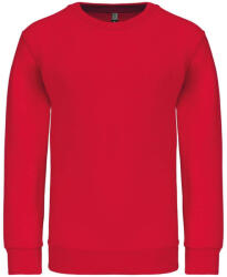 Kariban Gyermek környakas pulóver, Kariban KA475, Red-10/12 (ka475re-10-12)