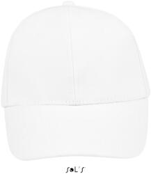 Sol'S Uniszex vastag 6 paneles pamut baseball sapka, SOL'S SO88100, White-U (so88100wh-u)