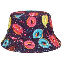 HARAHU Donuts Bucketkalap-Fekete/Multi KP23040
