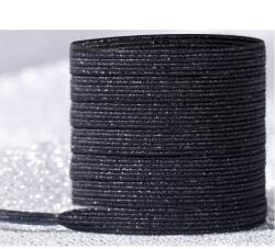 HARAHU CO-18676 Mágneses cipőfűző - Fekete/Csillogó KP18676