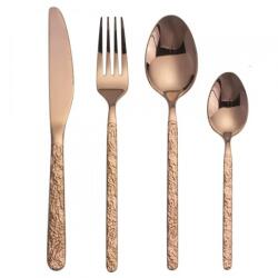 HARAHU GL-27313 24 darabos evőeszközkészlet - RózsaArany KP27313