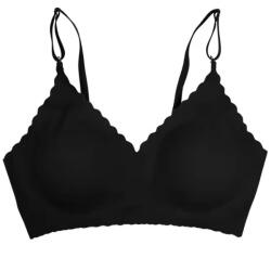 HARAHU Elegant Varrat nélküli melltartó-Fekete/XL KP30868