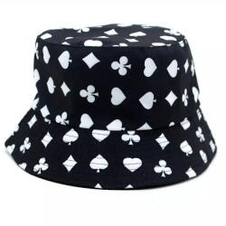 HARAHU CA-22493 Bucketkalap - Fekete/Fehér KP22493