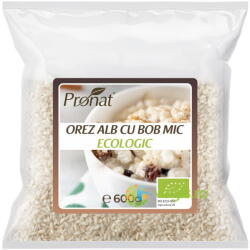 PRONAT Orez Alb cu Bob Mic Ecologic/Bio 600g