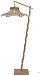 IT'S ABOUT ROMI Lampa de podea din bambus Ibiza L 65cm, natur/ negru (IBIZA/F/AD/N/65/BN)