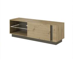  Comoda RTV 138 stejar artisan/grafit gri CITY