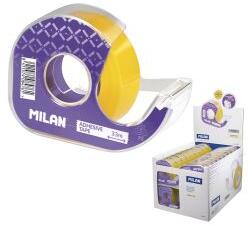 MILAN Bandă adezivă transparentă MILAN 19 mm x 33 m cu dispenser