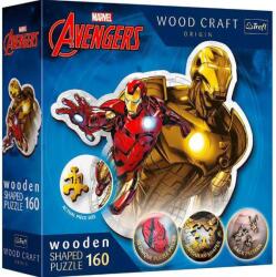 Trefl - Puzzle Contour Brave Iron Man wooden 160 - 160 piese