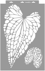 MyWall Csodás levelek stencil - 3D - 38x60 cm maxi 1