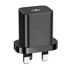 Baseus Incarcator Type-C cu Plug UK, Quick Charge 20W - Baseus Super Si (CCSUP-K01) - Black (KF2320941)