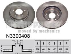 NIPPARTS Disc frana NIPPARTS N3300408 - piesa-auto