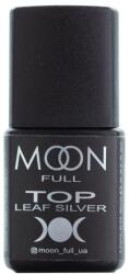 MOON FULL Top géllakk ragacsos réteg nélkül - Moon Full Top Leaf Silver 8 ml