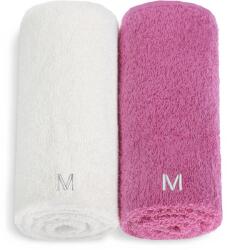 MAKEUP Arctörlő készlet, fehér és marsala Twins - MAKEUP Face Towel Set Marsala + White 2 db