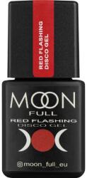 MOON FULL Fényvisszaverő gél körömlakk - Moon Full Disco Gel Red Flashing FD08