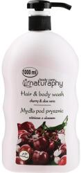 Naturaphy Sampon és tusfürdő Cseresznye és aloe vera - Naturaphy Hair & Body Wash 1000 ml