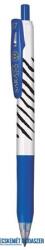 Zebra Zseléstoll, 0, 33 mm, nyomógombos, csíkos test, ZEBRA "Sarasa Clip", kék (TZ48292) - kecskemetirodaszer