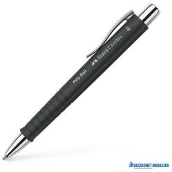 Faber-Castell Golyóstoll, 0, 7 mm, nyomógombos, feketek tolltest, FABER-CASTELL "Poly Ball", kék (TFC241153) - kecskemetirodaszer
