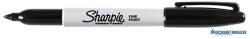 Sharpie Alkoholos marker, 1 mm, kúpos, SHARPIE "Fine Point", fekete (SR810980) - kecskemetirodaszer