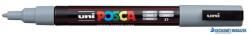 uni Dekormarker, 0, 9-1, 3 mm, UNI "Posca PC-3M", szürke (TUPC3MSZ) - kecskemetirodaszer