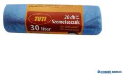 TUTI Szemeteszsák, 30 l, 20 db, 50x60 cm, 9 , TUTI, kék (KHT193) - kecskemetirodaszer
