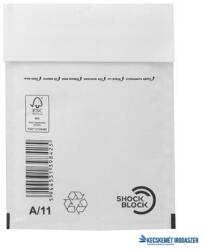 Victoria Légpárnás tasak, 125x175 mm külméret, 100x165 mm belméret, VICTORIA PAPER, "W1", fehér (IBIL21) - kecskemetirodaszer