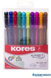 Kores Golyóstoll készlet, 1, 0 mm, kupakos, háromszögletű, KORES "K1-M", vegyes (IK37150) - kecskemetirodaszer