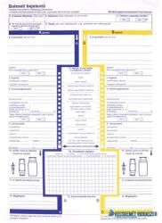 Victoria Nyomtatvány, baleseti bejelentő, 2 példány, A4, VICTORIA PAPER "KO2404 (NVKO2404)