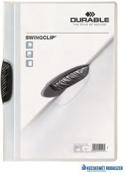 DURABLE Gyorsfűző, klipes, A4, DURABLE "Swingclip® 30", fekete (DB226001) - kecskemetirodaszer