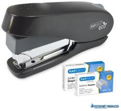 Rapesco Tűzőgép, 24/6-8, 26/6-8, 50 lap, könnyített tűzés, antibakteriális, RAPESCO " ECO Luna Less Effort", fekete (IR1466) - kecskemetirodaszer