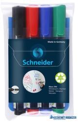 Schneider Tábla- és flipchart marker készlet, 2-3 mm, kúpos, SCHNEIDER "Maxx 290", 4 különböző szín (TSC290V4) - kecskemetirodaszer