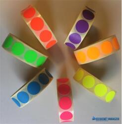  Etikett, 20 mm kör, 1000 etikett/tekercs, lila (ISCK20L) - kecskemetirodaszer