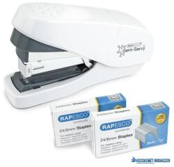Rapesco Tűzőgép, 24/6, 35 lap, könnyített tűzés, antibakteriális, RAPESCO "ECO Less Effort", fehér (IR1689) - kecskemetirodaszer