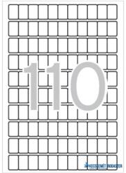 APLI Etikett, 12x18 mm, kerekített sarkú, A5 hordozón, APLI, 1650 etikett/csomag (LCA1860) - kecskemetirodaszer