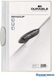 DURABLE Gyorsfűző, klipes, A4, DURABLE "Swingclip® 30", fehér (DB226002) - kecskemetirodaszer