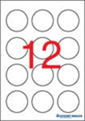 APLI Etikett, 60 mm kör, fehér, APLI, 1200 etikett/csomag (LCA1244) - kecskemetirodaszer